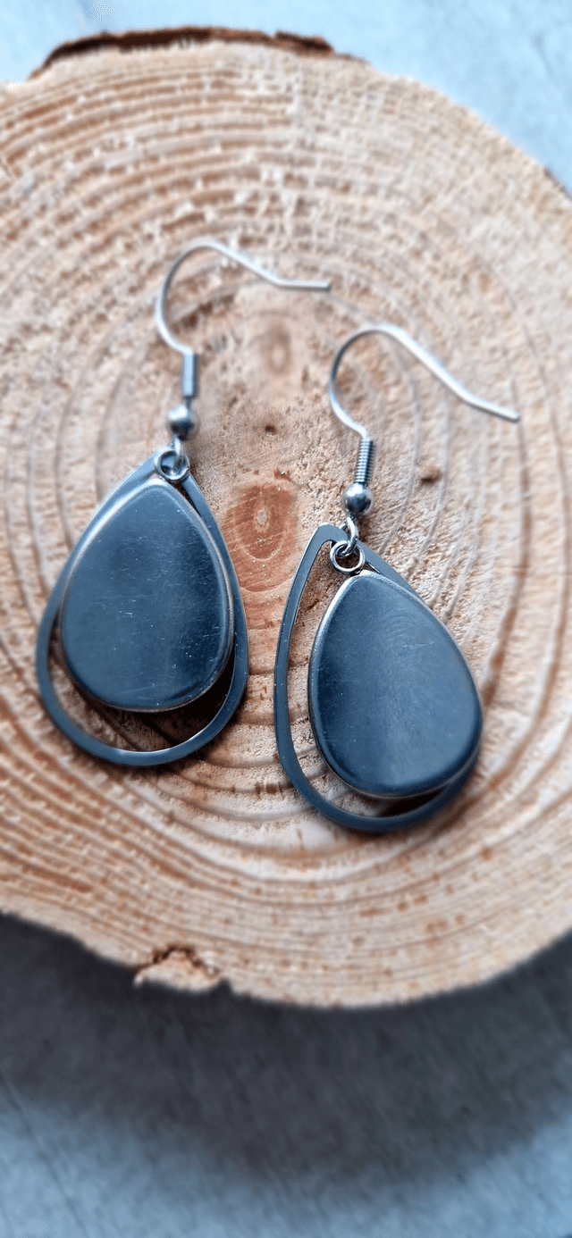 Boucles d'oreilles pendantes "Pétales de Rose"
