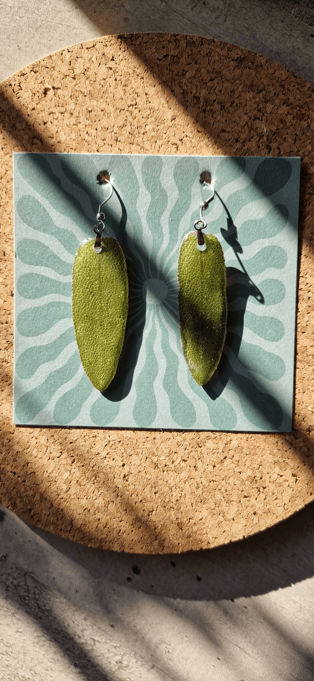Boucles oreilles "Sauge"