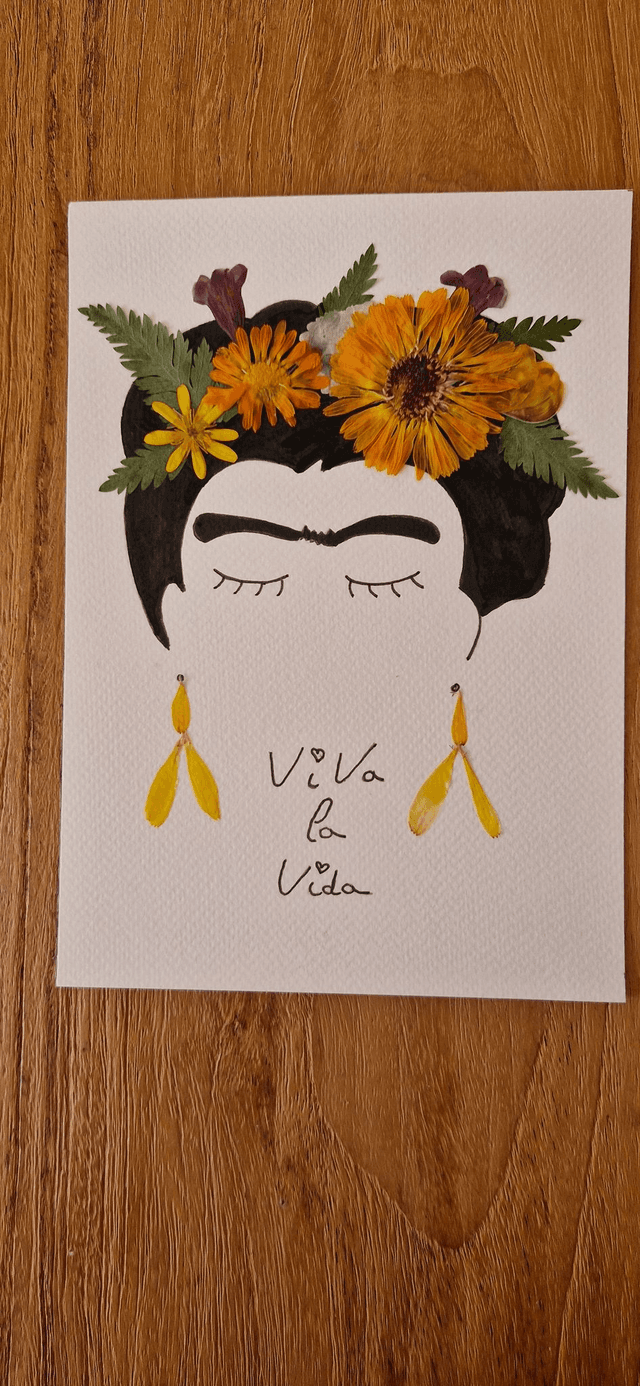 Herbier &quot;Viva la Vida&quot;  Frida Kahlo