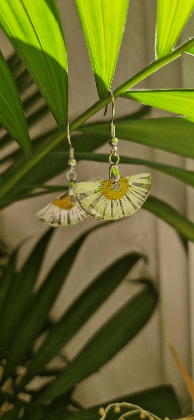 Boucles d&#039;oreilles pendantes &quot;Pâquerette&quot;
